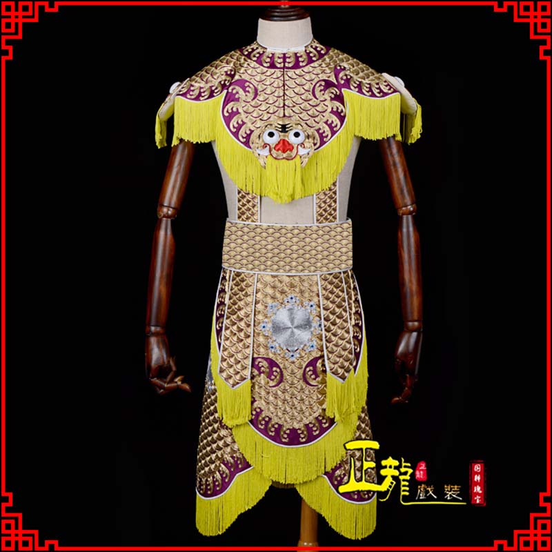 泉州武将士兵云肩鱼鳞侉子